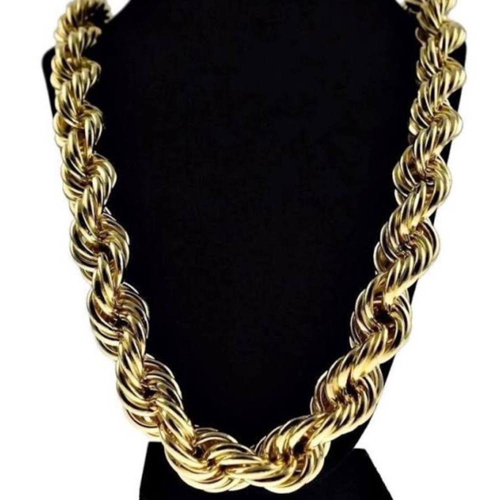 Gold Dookie Rope Chain Necklace